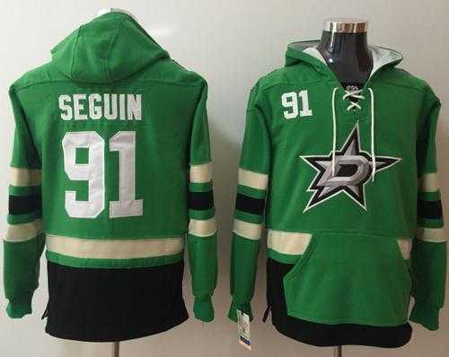 Dallas Stars #91 Tyler Seguin Green Name & Number Pullover NHL Hoodie