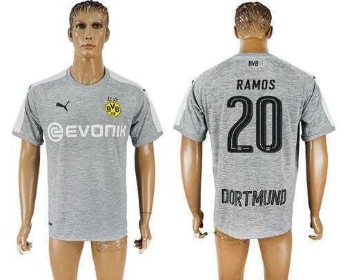 Dortmund #20 Ramos Grey Soccer Club Jersey