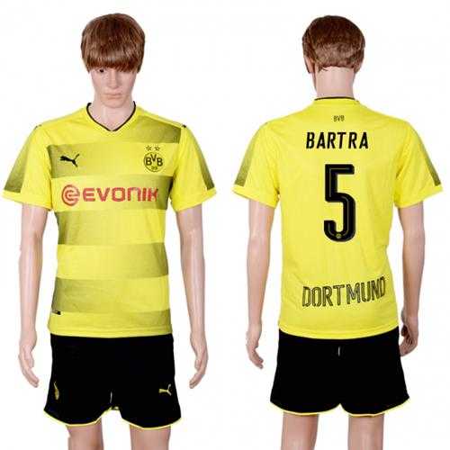Dortmund #5 Bartra Home Soccer Club Jersey