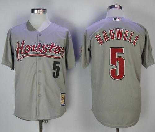 Houston Astros #5 Jeff Bagwell Grey 2006 Turn Back The Clock Stitched MLB Houston Astros #5 Jeff Bagwell Grey 2006 Turn Back The Clock Stitched MLB