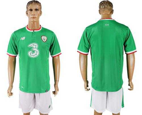 Ireland Blank Home Soccer Country Jersey