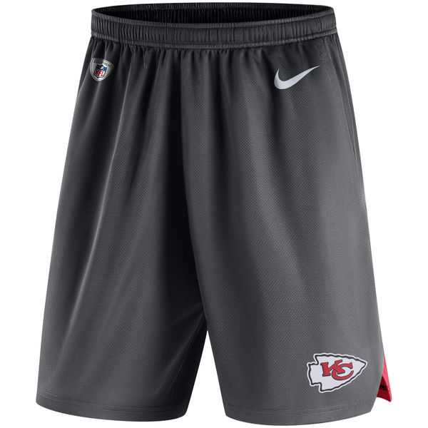 Kansas City Chiefs Nike Knit Performance Shorts - Charcoal