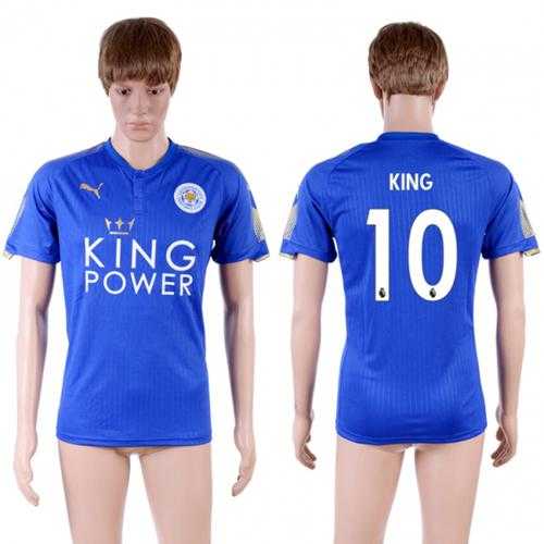 Leicester City #10 King Home Soccer Country Jersey