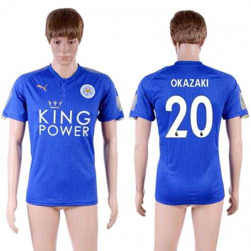 Leicester City #20 Okazaki Home Soccer Country Jersey