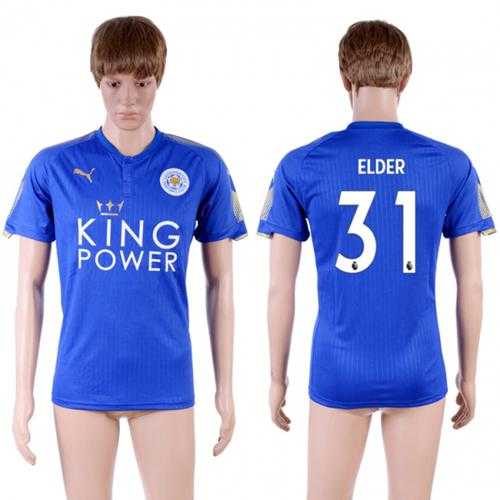 Leicester City #31 Elder Home Soccer Country Jersey