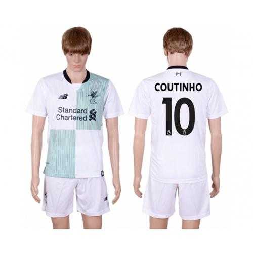 Liverpool #10 Coutinho Away Soccer Club Jersey
