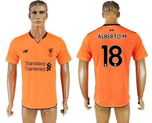 Liverpool #18 Alberto M. Sec Away Soccer Club Jersey