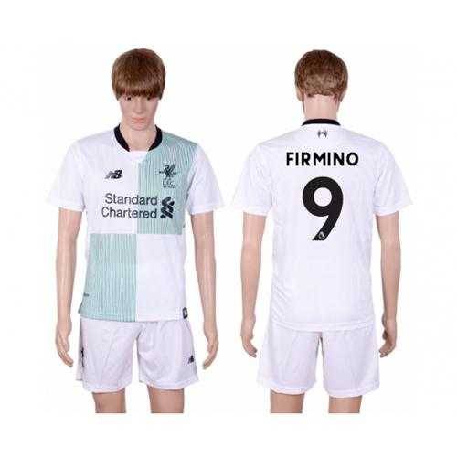 Liverpool #9 Firmino Away Soccer Club Jersey