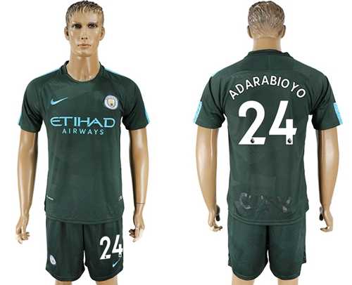 Manchester City #24 Adarabioyo Sec Away Soccer Club Jersey