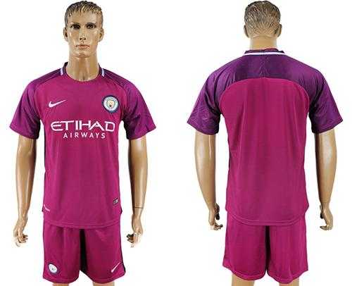 Manchester City Blank Away Soccer Club Jersey