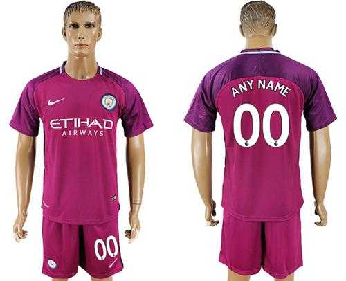Manchester City Personalized Away Soccer Club Jersey