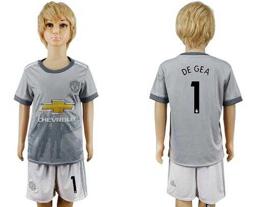 Manchester United #1 De Gea Sec Away Kid Soccer Club Jersey