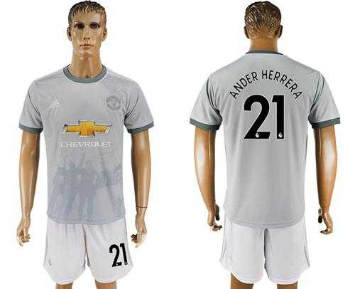 Manchester United #21 Ander Herrera Sec Away Soccer Club Jersey