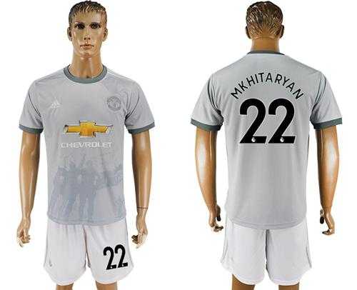 Manchester United #22 Mkhitaryan Sec Away Soccer Club Jersey