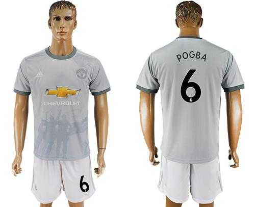 Manchester United #6 Pogba Sec Away Soccer Club Jersey