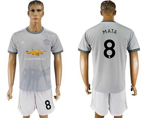Manchester United #8 Mata Sec Away Soccer Club Jersey