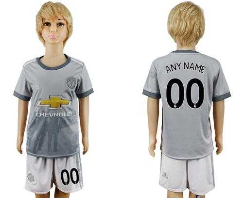 Manchester United Personalized Sec Away Kid Soccer Club Jersey