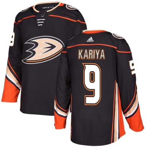 Men's Adidas Anaheim Ducks #9 Paul Kariya Black Home Authentic Stitched NHL Jersey