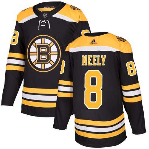 Men's Adidas Boston Bruins #8 Cam Neely Black Home Authentic Stitched NHL Jersey