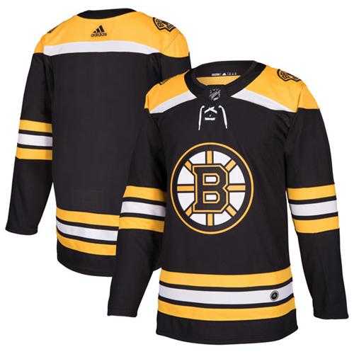 Men's Adidas Boston Bruins Blank Black Home Authentic Stitched NHL Jersey