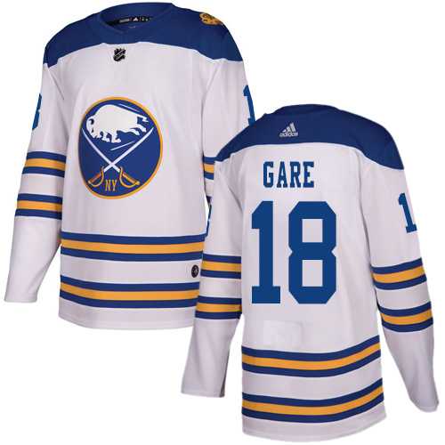 Men's Adidas Buffalo Sabres #18 Danny Gare White Authentic 2018 Winter Classic Stitched NHL Jersey Men's Adidas Buffalo Sabres #18 Danny Gare White Authentic 2018 Winter Classic Stitched NHL Jersey