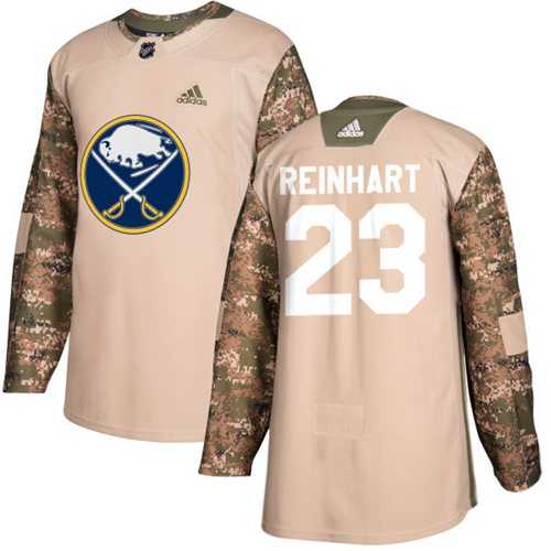 Men's Adidas Buffalo Sabres #23 Sam Reinhart Camo Authentic 2017 Veterans Day Stitched NHL Jersey