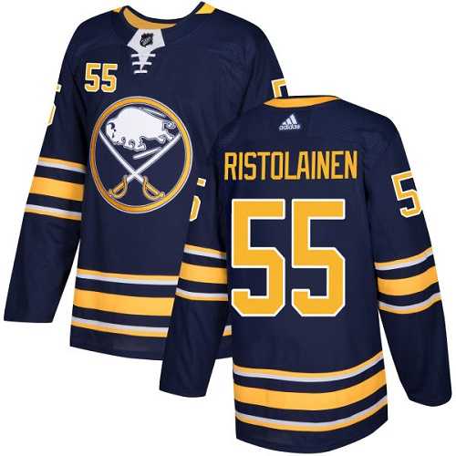 Men's Adidas Buffalo Sabres #55 Rasmus Ristolainen Navy Blue Home Authentic Stitched NHL Jersey