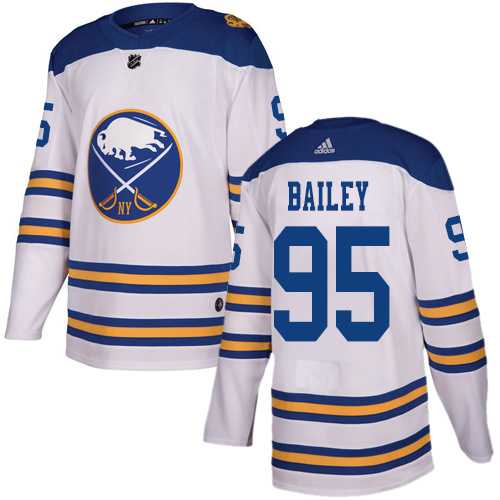 Men's Adidas Buffalo Sabres #95 Justin Bailey White Authentic 2018 Winter Classic Stitched NHL Jersey