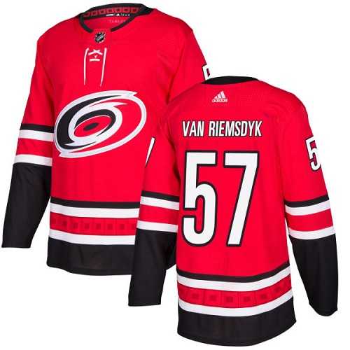 Men's Adidas Carolina Hurricanes #57 Trevor Van Riemsdyk Red Home Authentic Stitched NHL Jersey Men's Adidas Carolina Hurricanes #57 Trevor Van Riemsdyk Red Home Authentic Stitched NHL Jersey