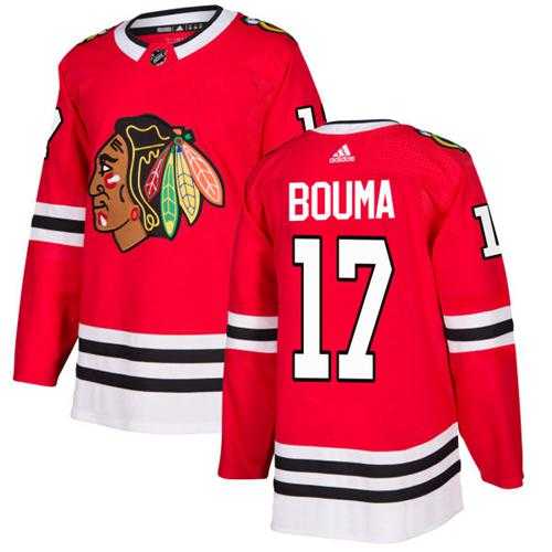 Men's Adidas Chicago Blackhawks #17 Lance Bouma Red Home Authentic Stitched NHL Jersey Men's Adidas Chicago Blackhawks #17 Lance Bouma Red Home Authentic Stitched NHL Jersey
