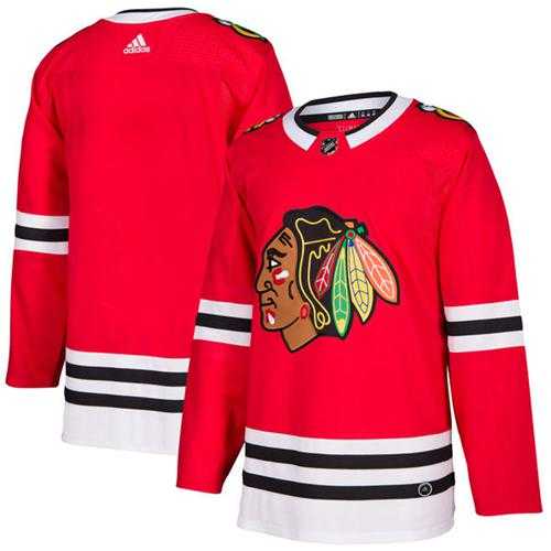 Men's Adidas Chicago Blackhawks Blank Red Home Authentic Stitched NHL