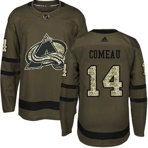Men's Adidas Colorado Avalanche #14 Blake Comeau Green Salute to Service Stitched NHL Jersey Men's Adidas Colorado Avalanche #14 Blake Comeau Green Salute to Service Stitched NHL Jersey