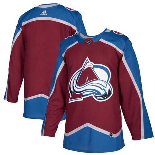 Men's Adidas Colorado Avalanche Blank Burgundy Home Authentic Stitched NHL Jersey