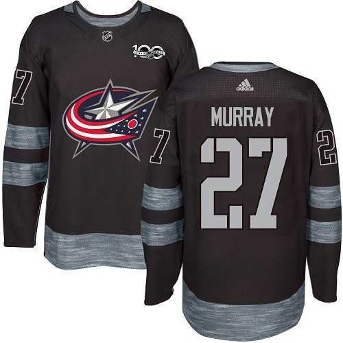 Men's Adidas Columbus Blue Jackets #27 Ryan Murray Black 1917-2017 100th Anniversary Stitched NHL Jersey Men's Adidas Columbus Blue Jackets #27 Ryan Murray Black 1917-2017 100th Anniversary Stitched NHL Jersey