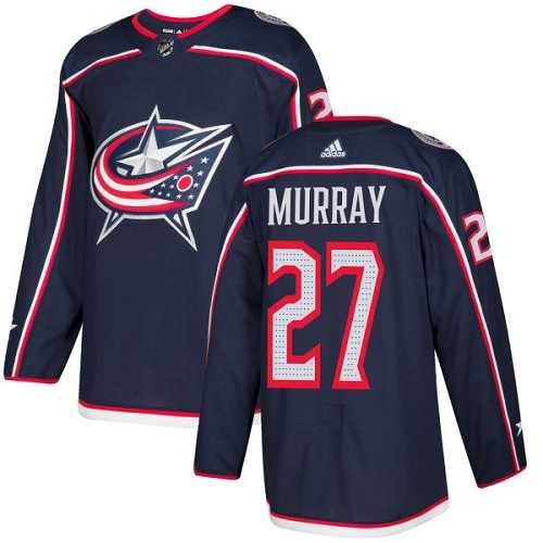Men's Adidas Columbus Blue Jackets #27 Ryan Murray Navy Blue Home Authentic Stitched NHL Jersey