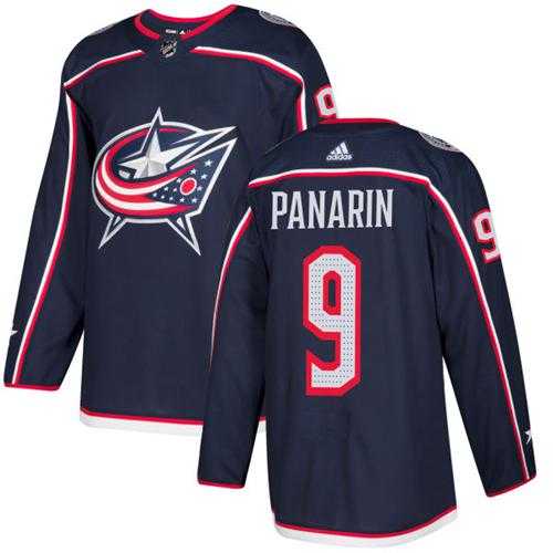 Men's Adidas Columbus Blue Jackets #9 Artemi Panarin Navy Blue Home Authentic Stitched NHL