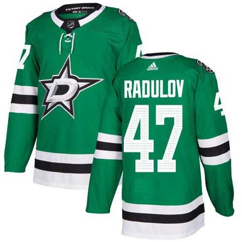 Men's Adidas Dallas Stars #47 Alexander Radulov Green Home Authentic Stitched NHL Jersey