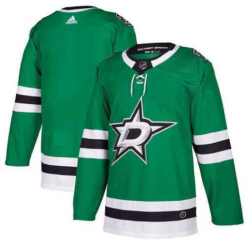 Men's Adidas Dallas Stars Blank Green Home Authentic Stitched NHL Jersey