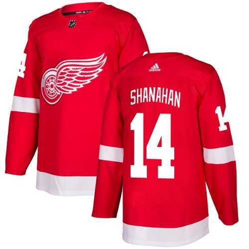 Men's Adidas Detroit Red Wings #14 Brendan Shanahan Red Home Authentic Stitched NHL Jersey