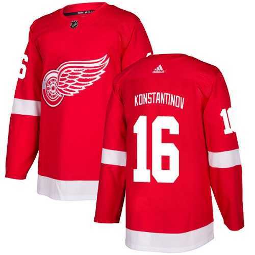 Men's Adidas Detroit Red Wings #16 Vladimir Konstantinov Red Home Authentic Stitched NHL Jersey