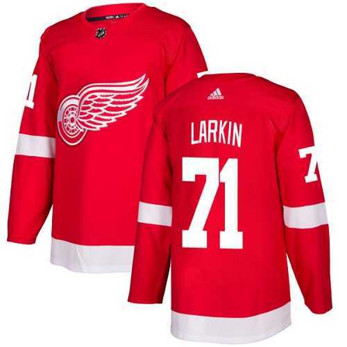 Men's Adidas Detroit Red Wings #71 Dylan Larkin Red Home Authentic Stitched NHL Jersey