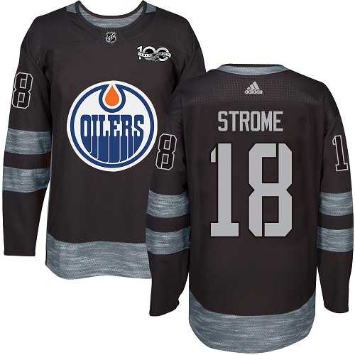 Men's Adidas Edmonton Oilers #18 Ryan Strome Black 1917-2017 100th Anniversary Stitched NHL Jersey Men's Adidas Edmonton Oilers #18 Ryan Strome Black 1917-2017 100th Anniversary Stitched NHL Jersey