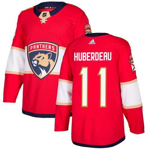 Men's Adidas Florida Panthers #11 Jonathan Huberdeau Red Home Authentic Stitched NHL Jersey