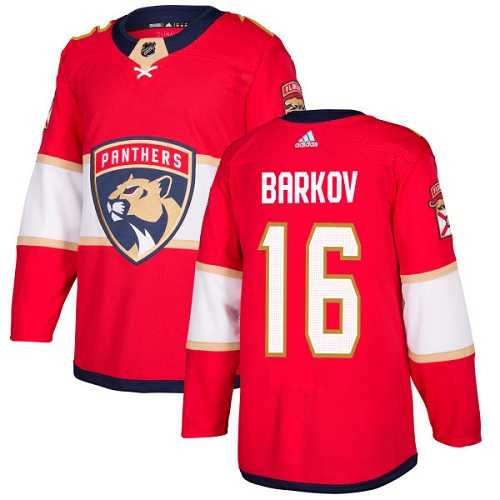 Men's Adidas Florida Panthers #16 Aleksander Barkov Red Home Authentic Stitched NHL Jersey