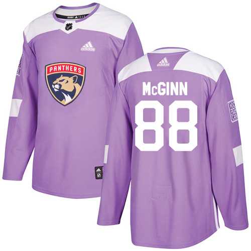 Men's Adidas Florida Panthers #88 Jamie McGinn Purple Authentic Fights Cancer Stitched NHL