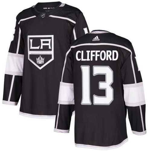 Men's Adidas Los Angeles Kings #13 Kyle Clifford Black Home Authentic Stitched NHL Jersey
