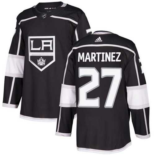 Men's Adidas Los Angeles Kings #27 Alec Martinez Black Home Authentic Stitched NHL Jersey