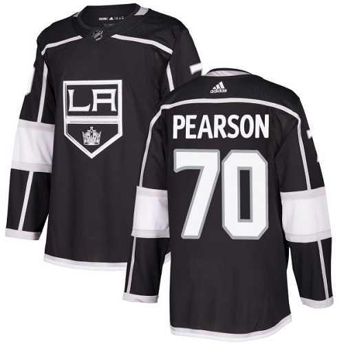 Men's Adidas Los Angeles Kings #70 Tanner Pearson Black Home Authentic Stitched NHL Jersey