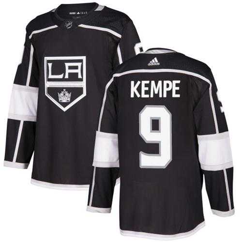Men's Adidas Los Angeles Kings #9 Adrian Kempe Black Home Authentic Stitched NHL Jersey
