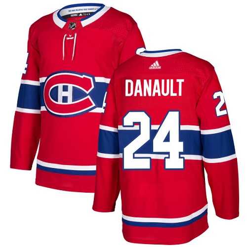 Men's Adidas Montreal Canadiens #24 Phillip Danault Red Home Authentic Stitched NHL Jersey